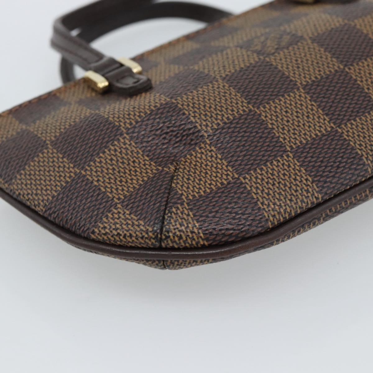LOUIS VUITTON Damier Ebene Manosque GM Pouch N51120 LV Auth 191521A