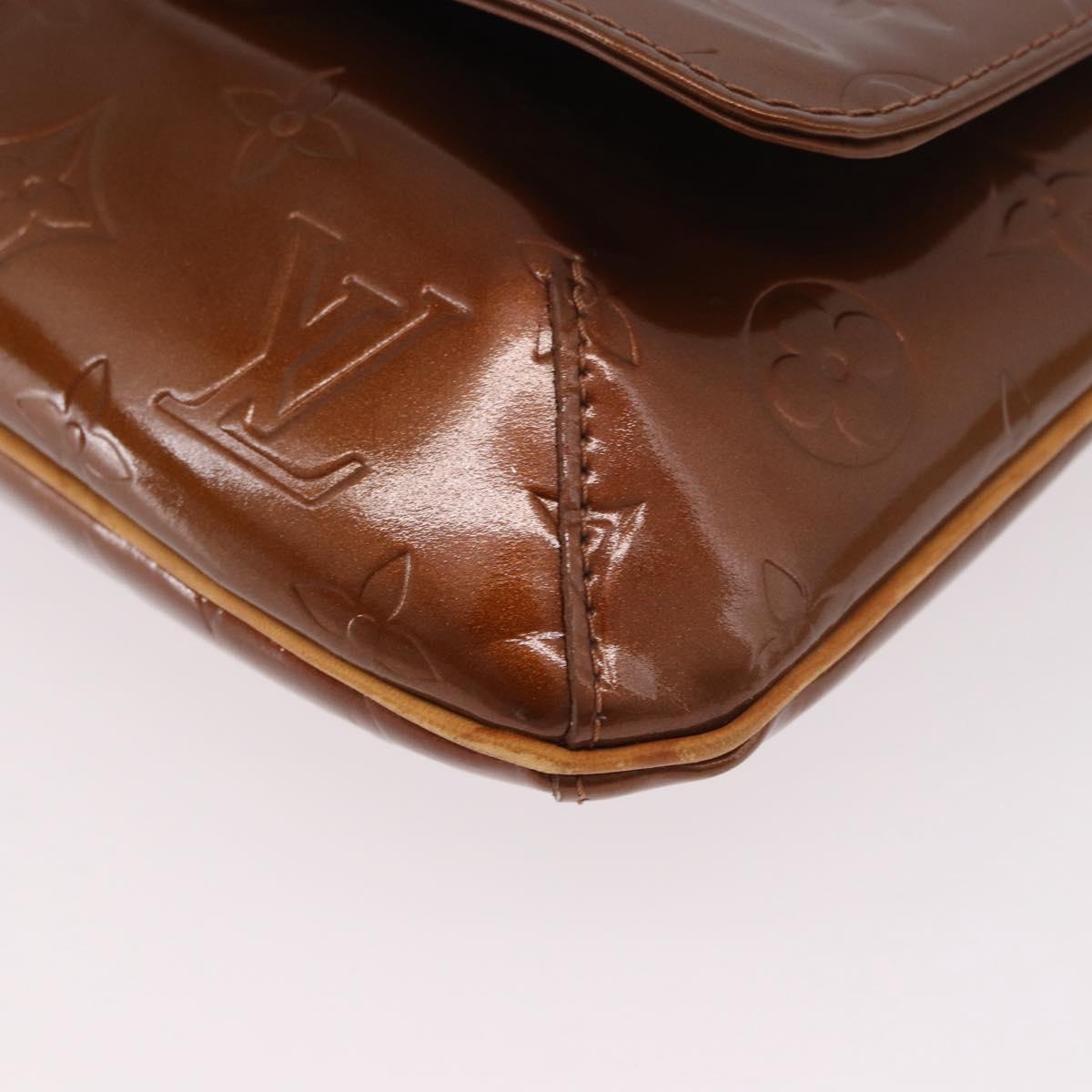 LOUIS VUITTON Monogram Vernis Thompson Street Bronze M91124 LV Auth 191522