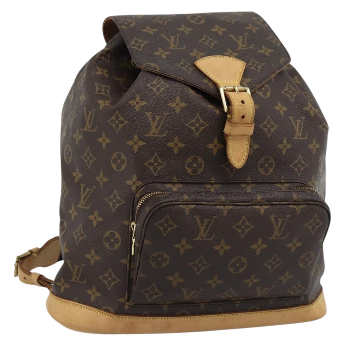 LOUIS VUITTON Monogram Montsouris GM Backpack M51135 LV Auth 191527A