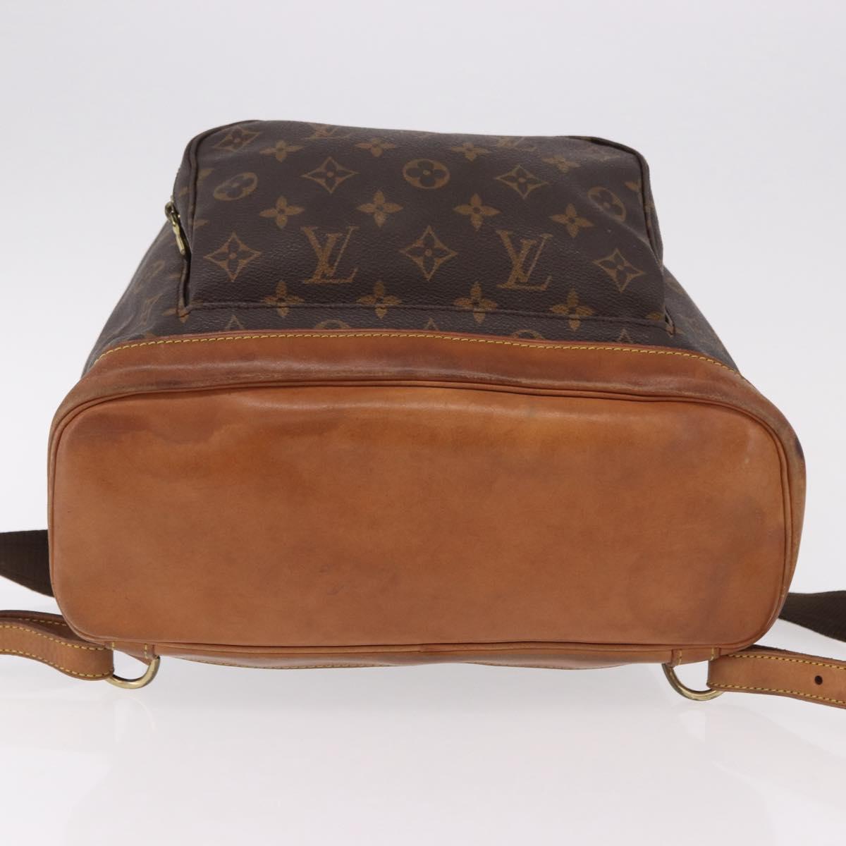 LOUIS VUITTON Monogram Montsouris GM Backpack M51135 LV Auth 191528