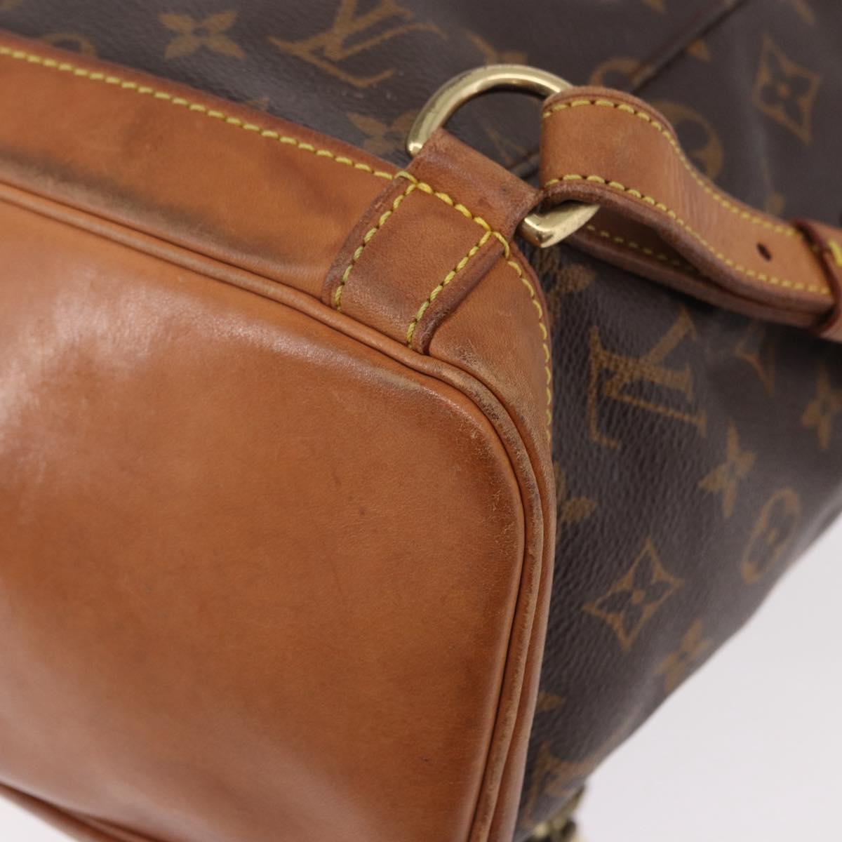 LOUIS VUITTON Monogram Montsouris GM Backpack M51135 LV Auth 191528