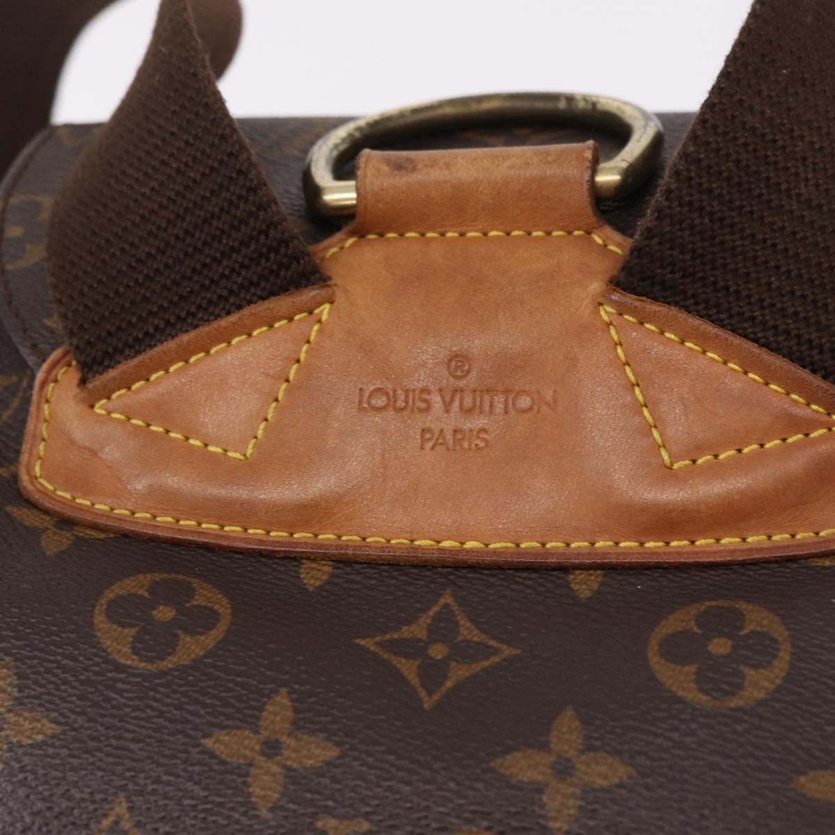LOUIS VUITTON Monogram Montsouris GM Backpack M51135 LV Auth 191528
