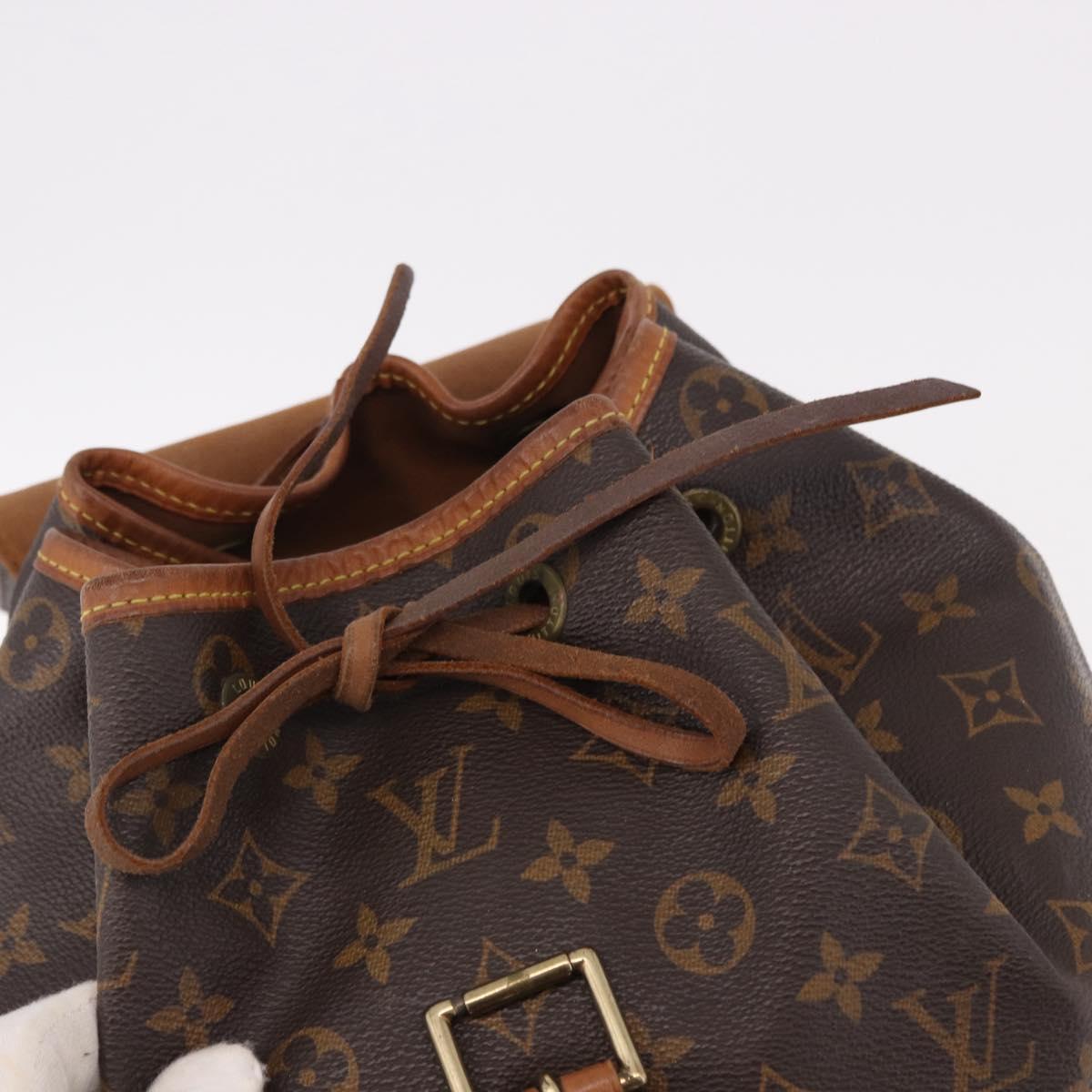 LOUIS VUITTON Monogram Montsouris GM Backpack M51135 LV Auth 191528