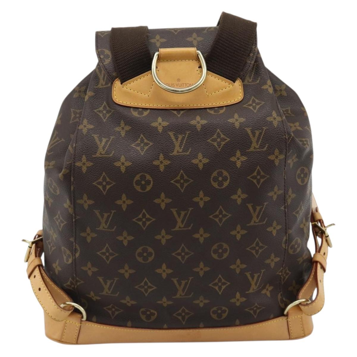 LOUIS VUITTON Monogram Montsouris GM Backpack M51135 LV Auth 191532