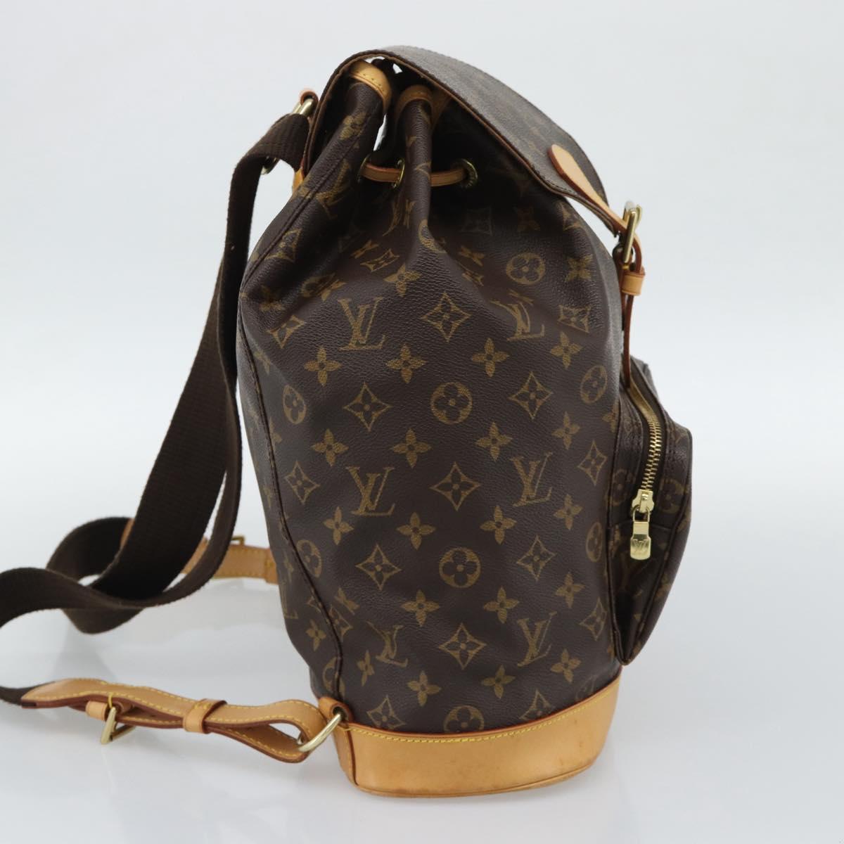 LOUIS VUITTON Monogram Montsouris GM Backpack M51135 LV Auth 191532