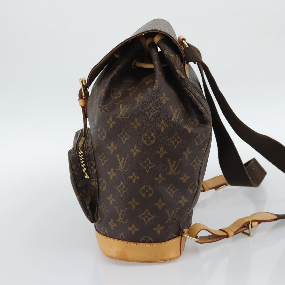 LOUIS VUITTON Monogram Montsouris GM Backpack M51135 LV Auth 191532