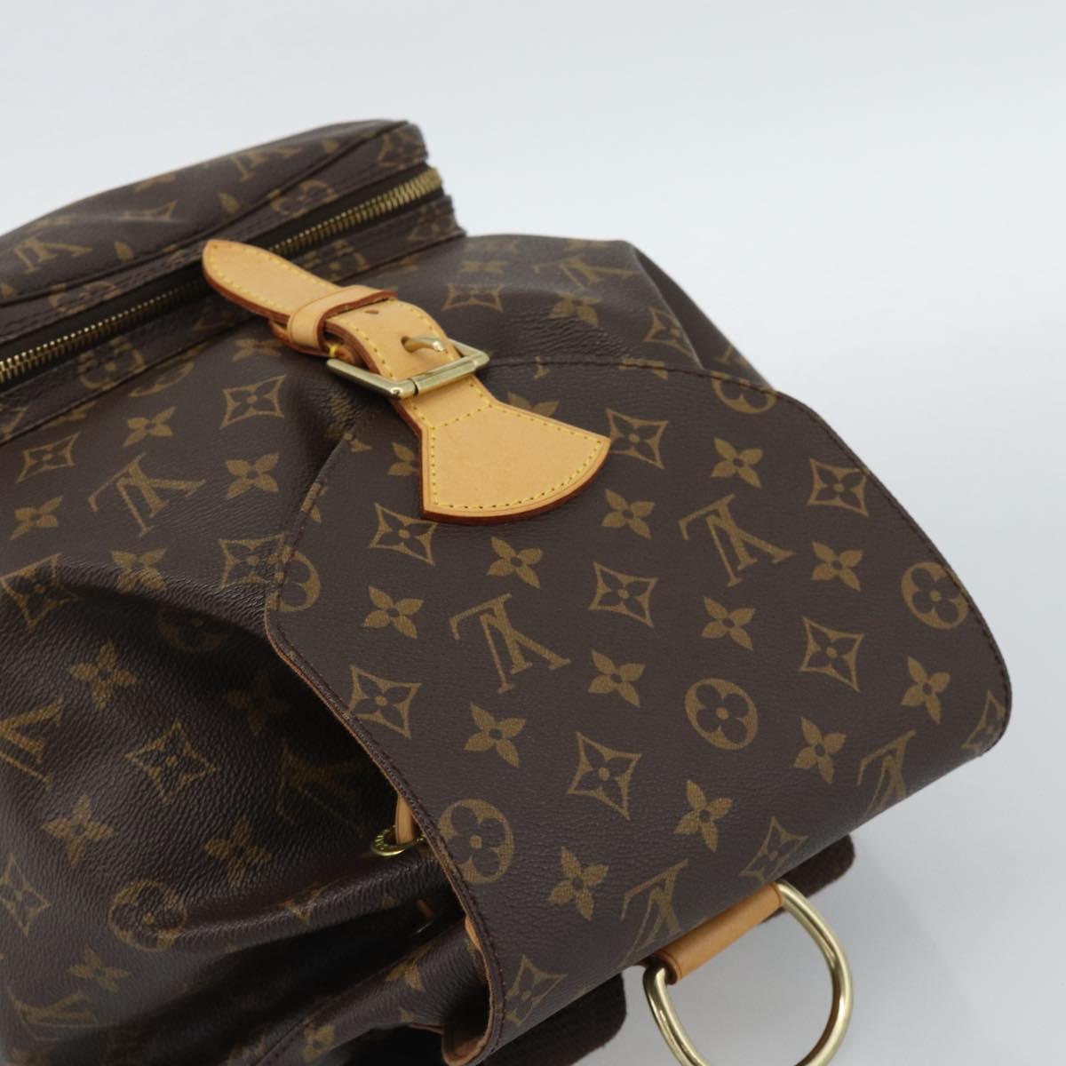 LOUIS VUITTON Monogram Montsouris GM Backpack M51135 LV Auth 191532