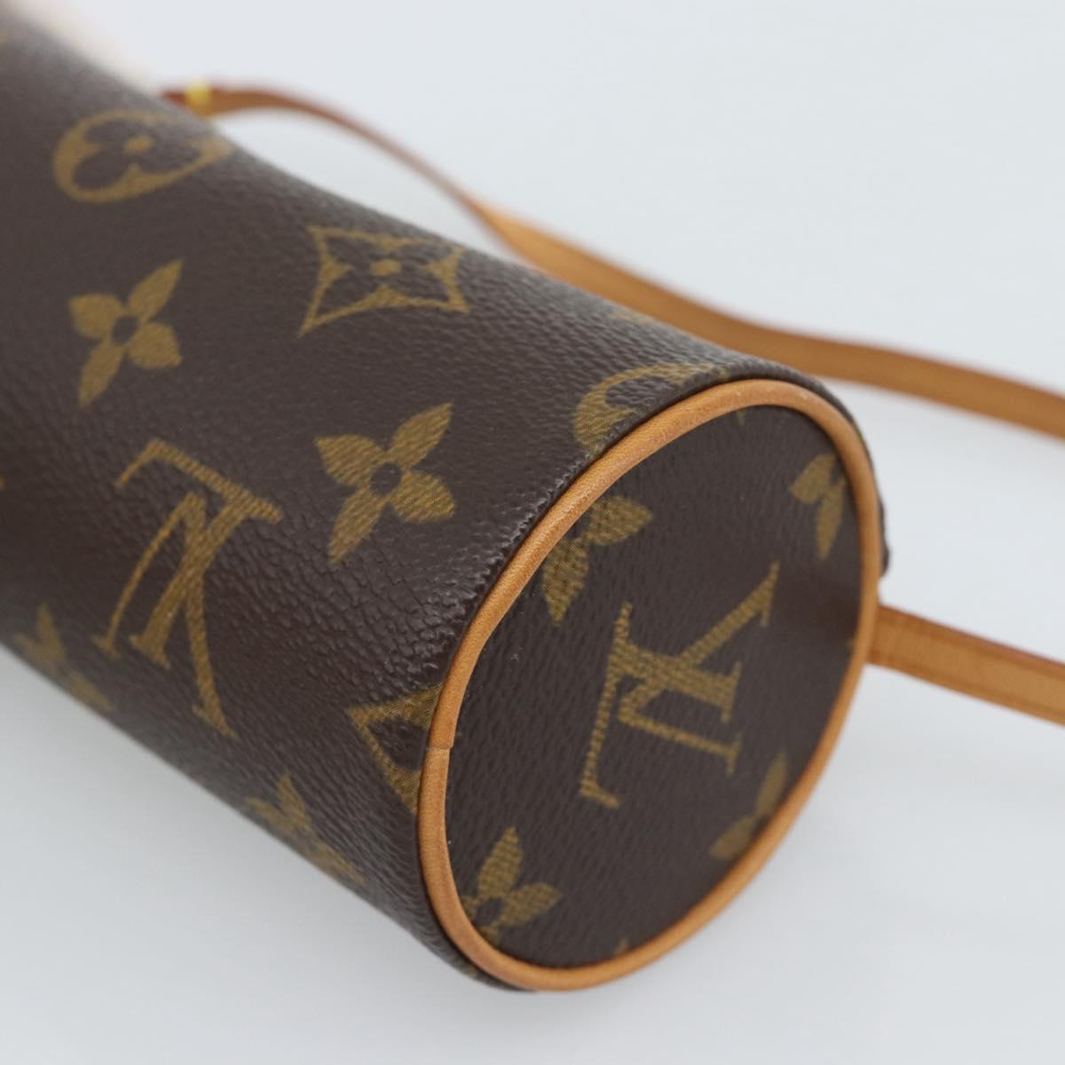 LOUIS VUITTON Monogram Papillon Pouch LV Auth 191536