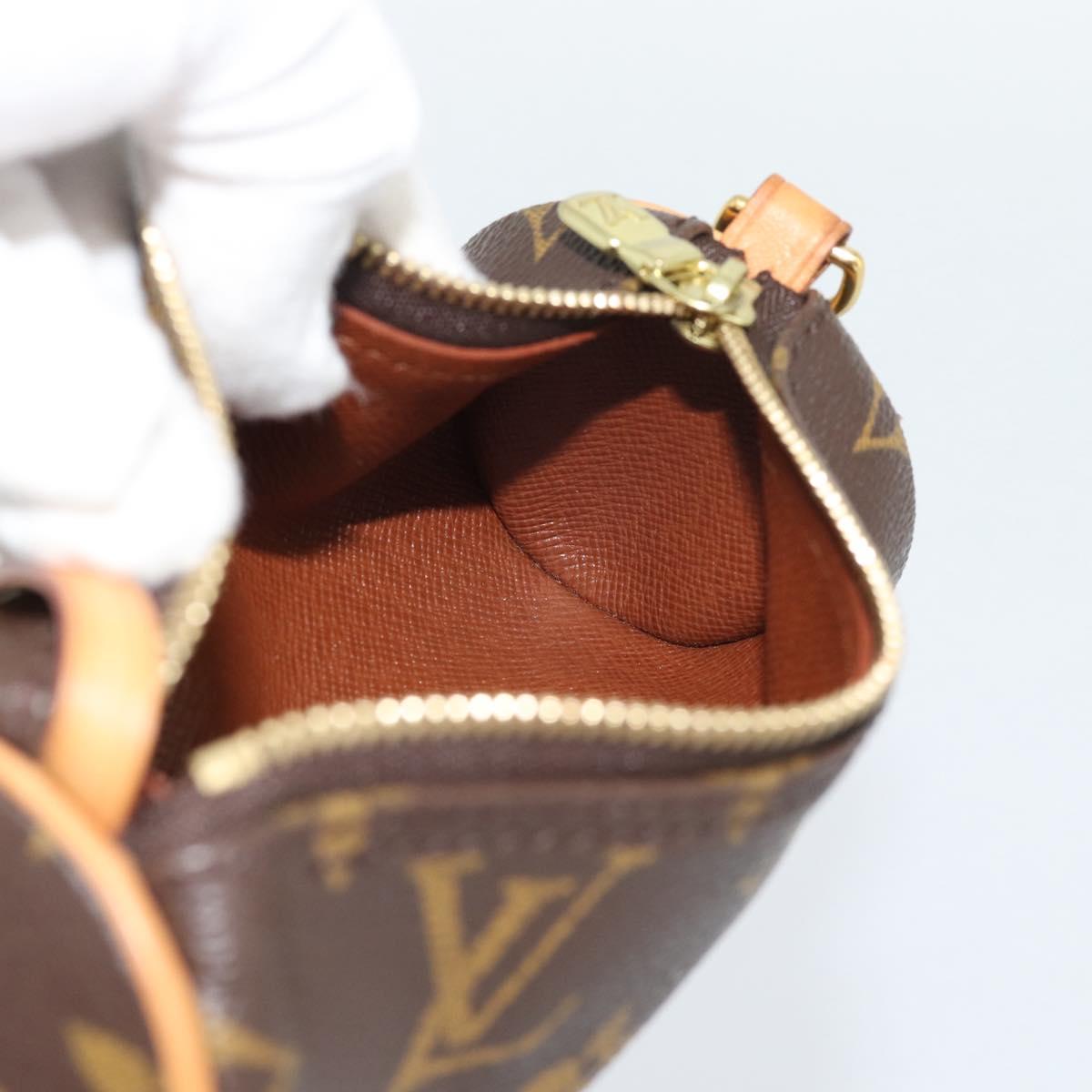 LOUIS VUITTON Monogram Papillon Pouch LV Auth 191536