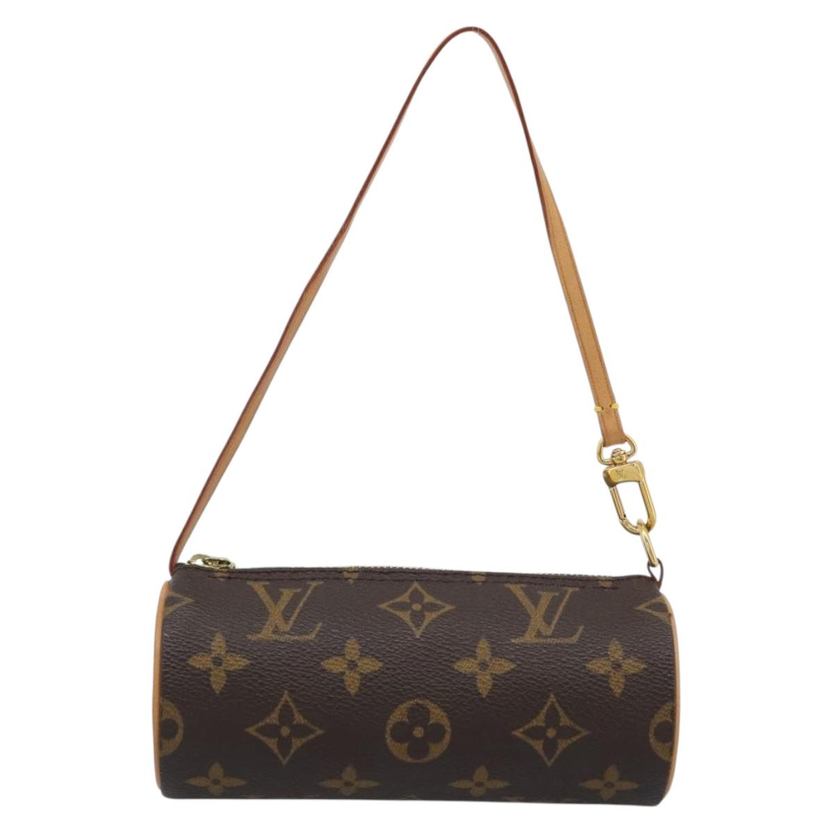 LOUIS VUITTON Monogram Papillon Pouch LV Auth 191536
