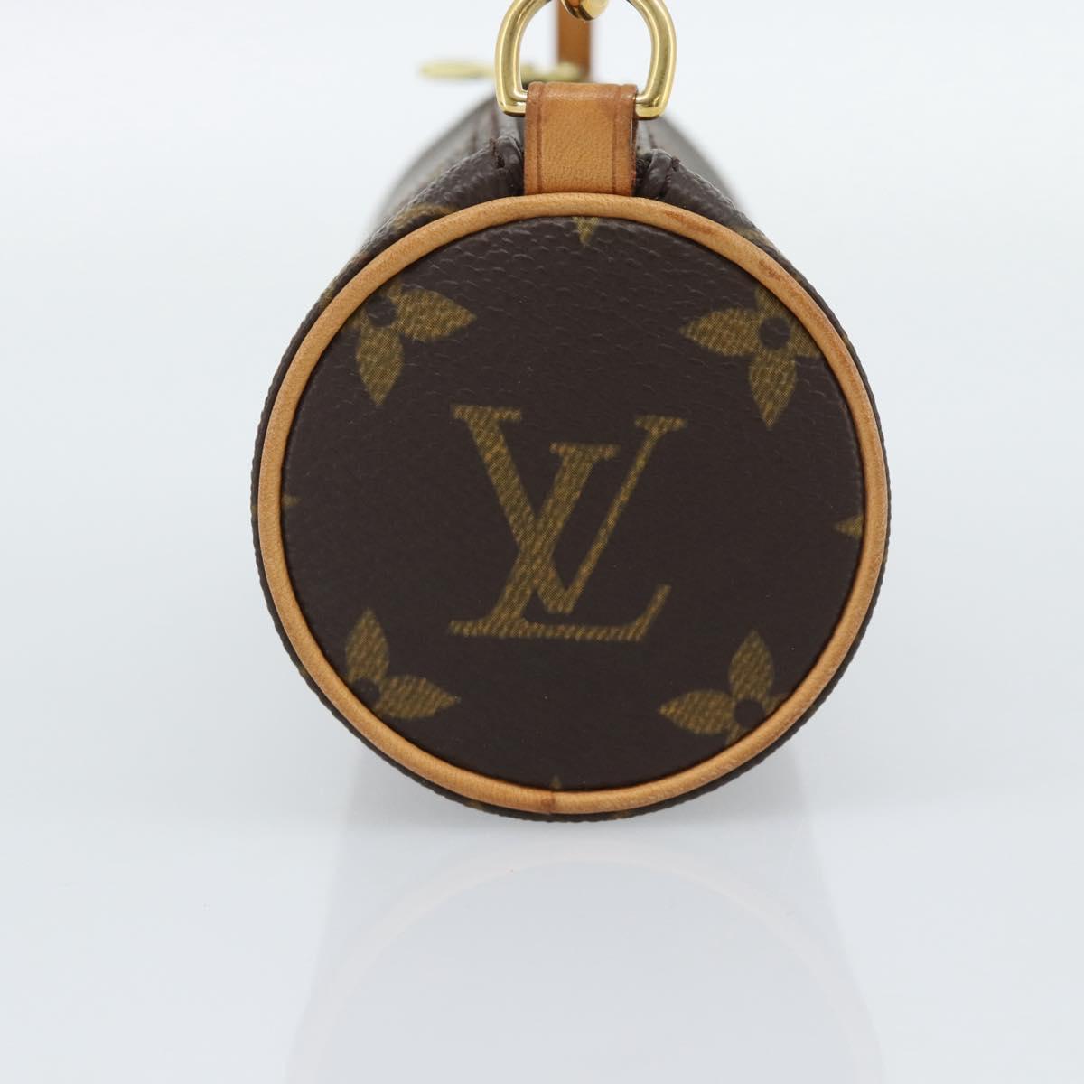 LOUIS VUITTON Monogram Papillon Pouch LV Auth 191536