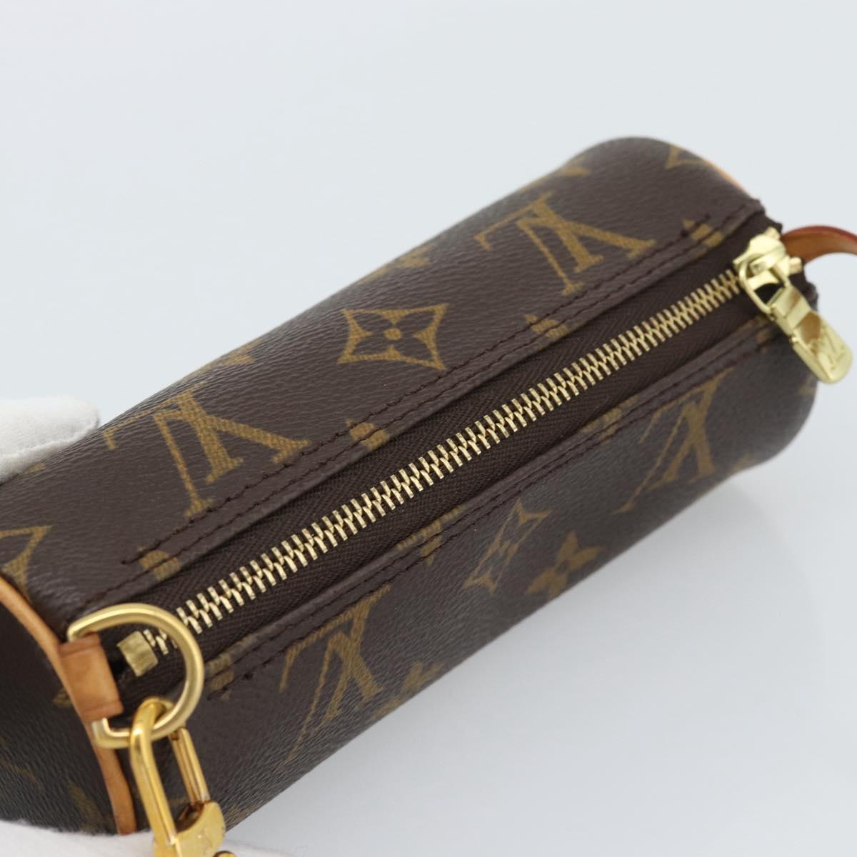 LOUIS VUITTON Monogram Papillon Pouch LV Auth 191536