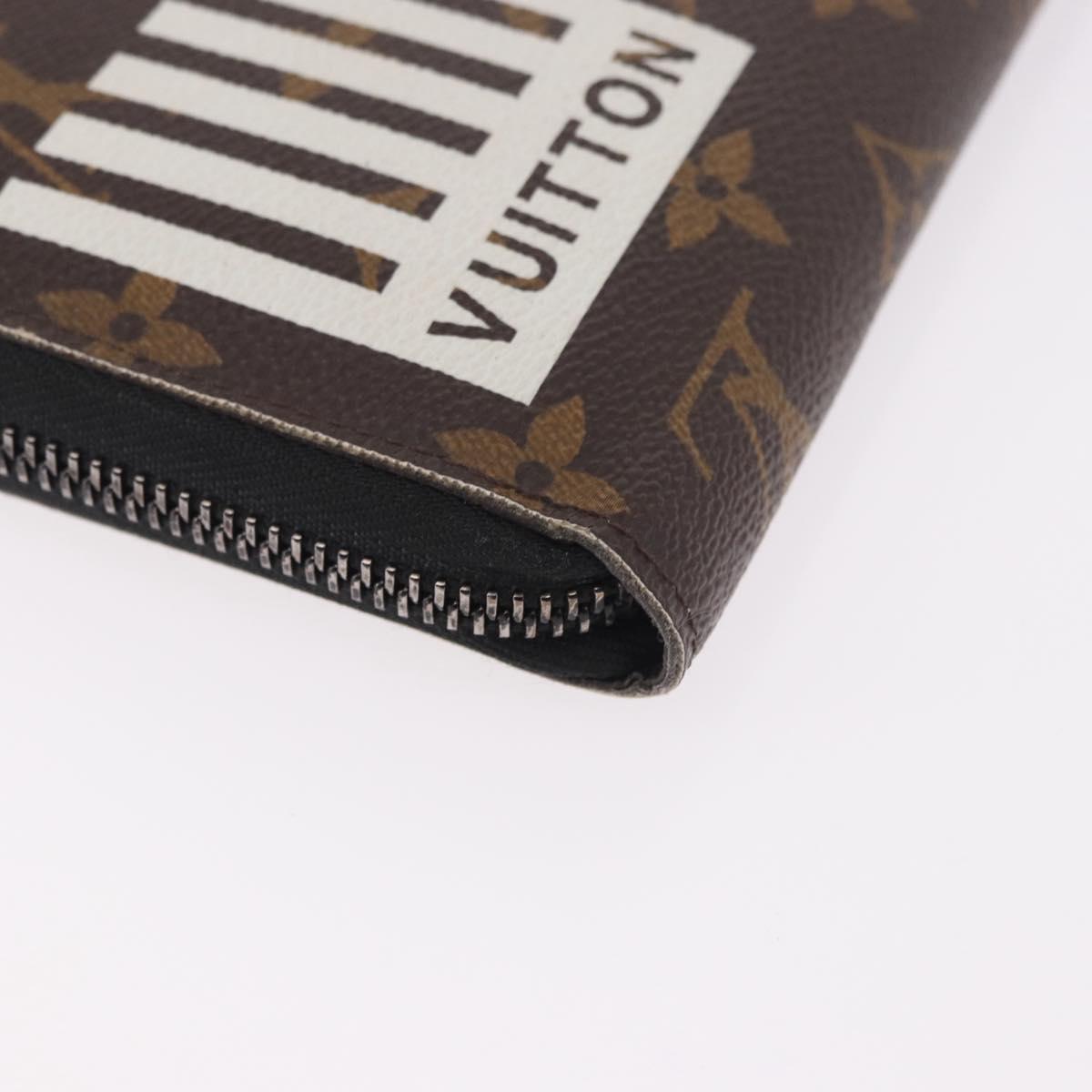 LOUIS VUITTON Monogram Logo Story Zippy Organizer Wallet M67826 LV Auth 191538M