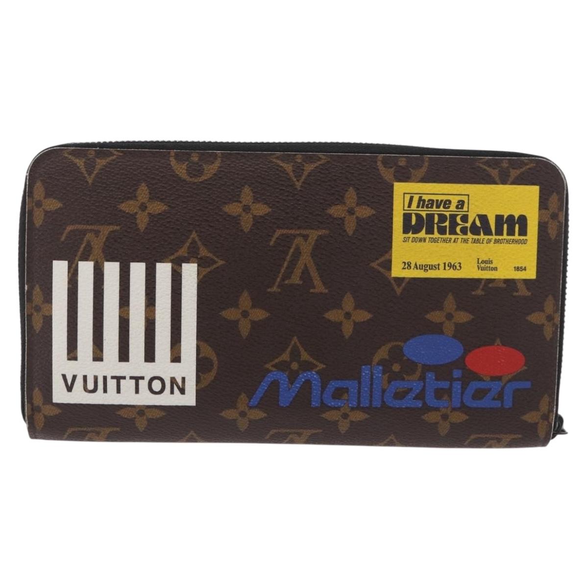 LOUIS VUITTON Monogram Logo Story Zippy Organizer Wallet M67826 LV Auth 191538M