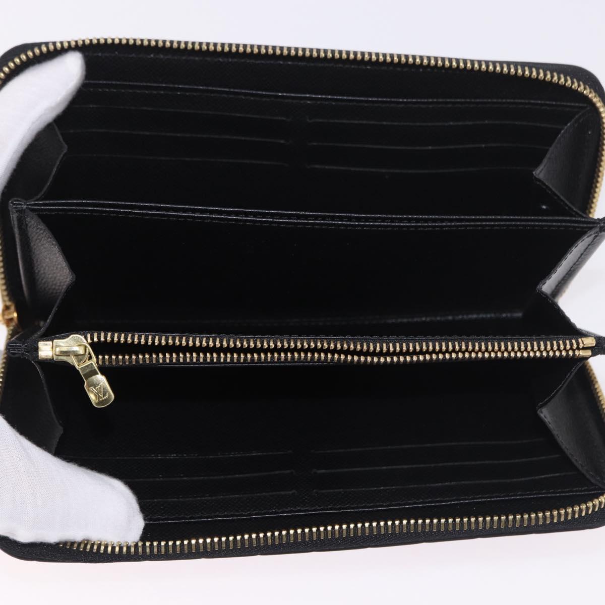 LOUIS VUITTON Epilase Zippy Wallet Long Wallet Blue Black M62268 LV Auth 191544M