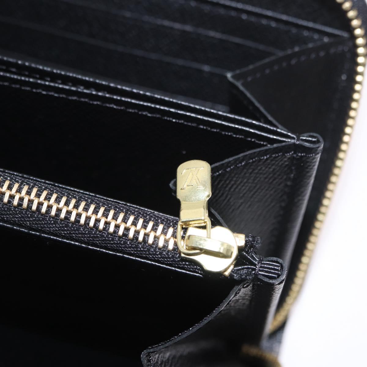 LOUIS VUITTON Epilase Zippy Wallet Long Wallet Blue Black M62268 LV Auth 191544M