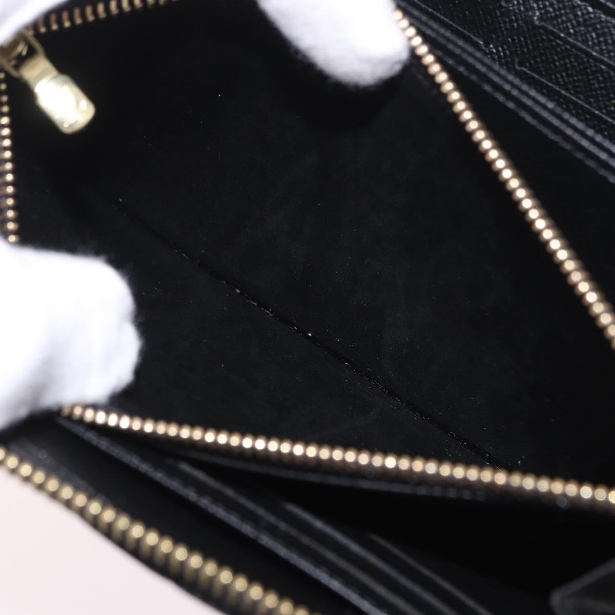 LOUIS VUITTON Epilase Zippy Wallet Long Wallet Blue Black M62268 LV Auth 191544M