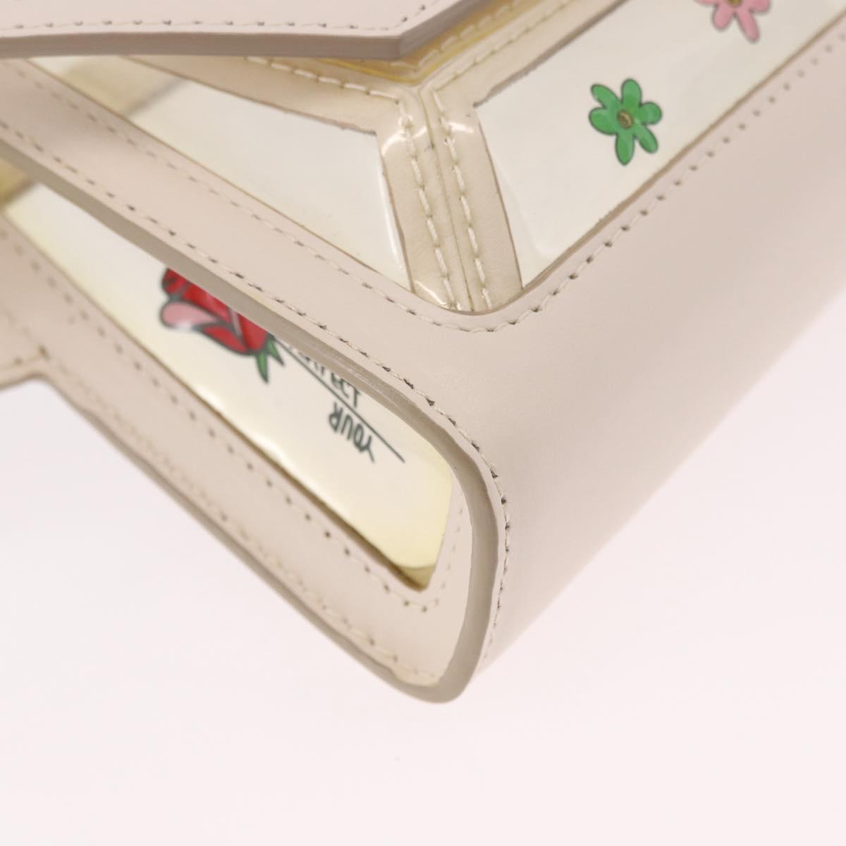 BALLY Waist Bag Vinyl Clear Gold Auth 191554A