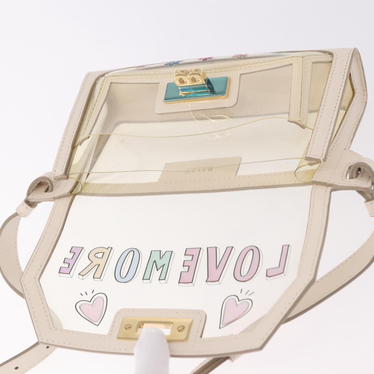 BALLY Waist Bag Vinyl Clear Gold Auth 191554A