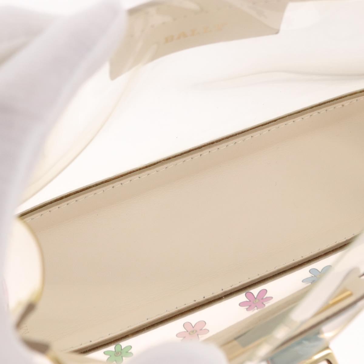 BALLY Waist Bag Vinyl Clear Gold Auth 191554A