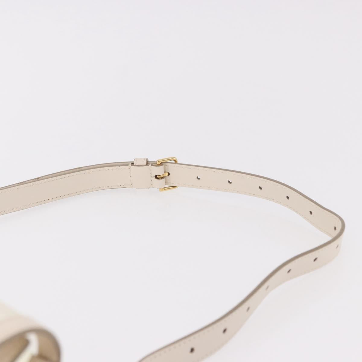 BALLY Waist Bag Vinyl Clear Gold Auth 191554A
