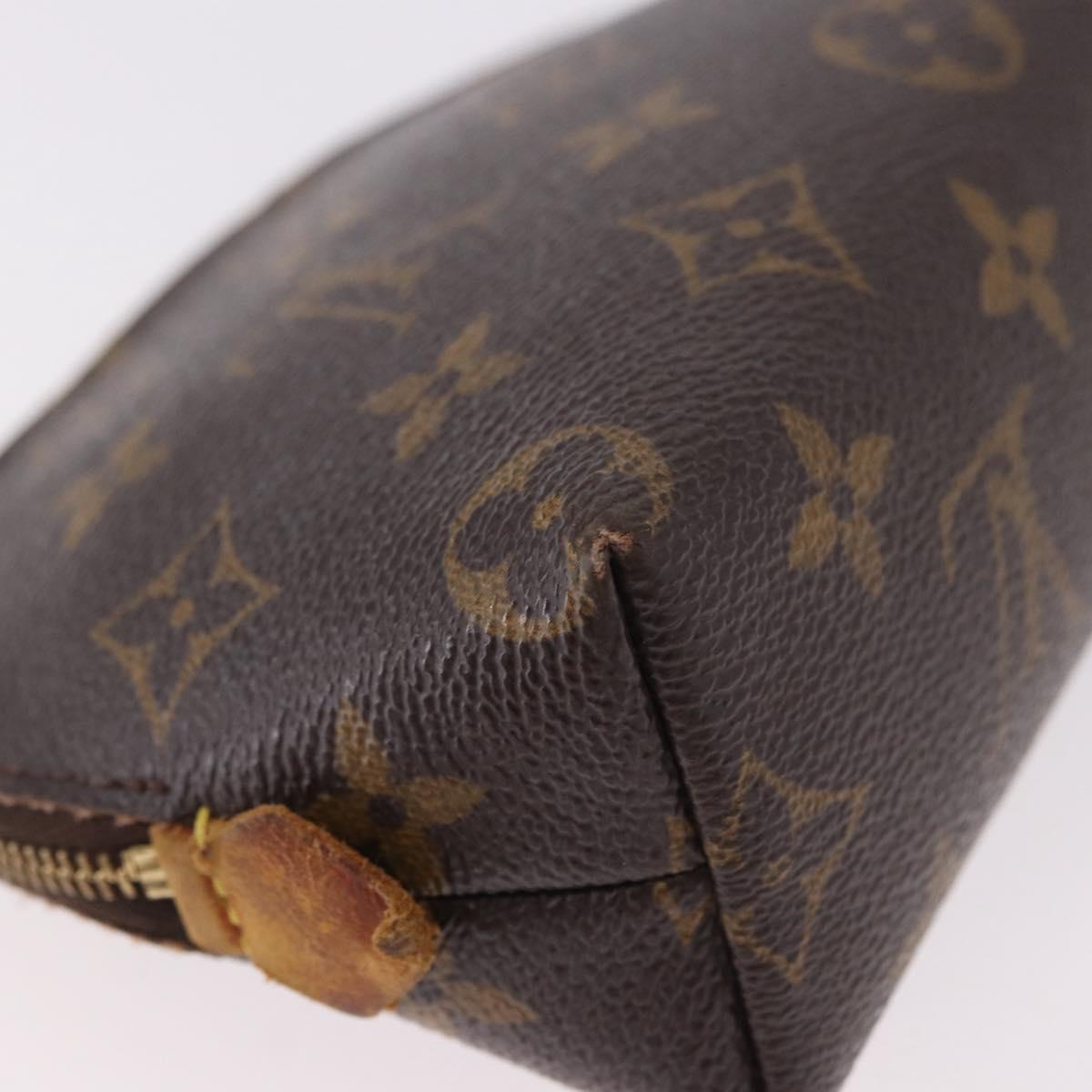 LOUIS VUITTON Monogram Pochette Cosmetic PM Cosmetic Pouch M47515 LV Auth 191559