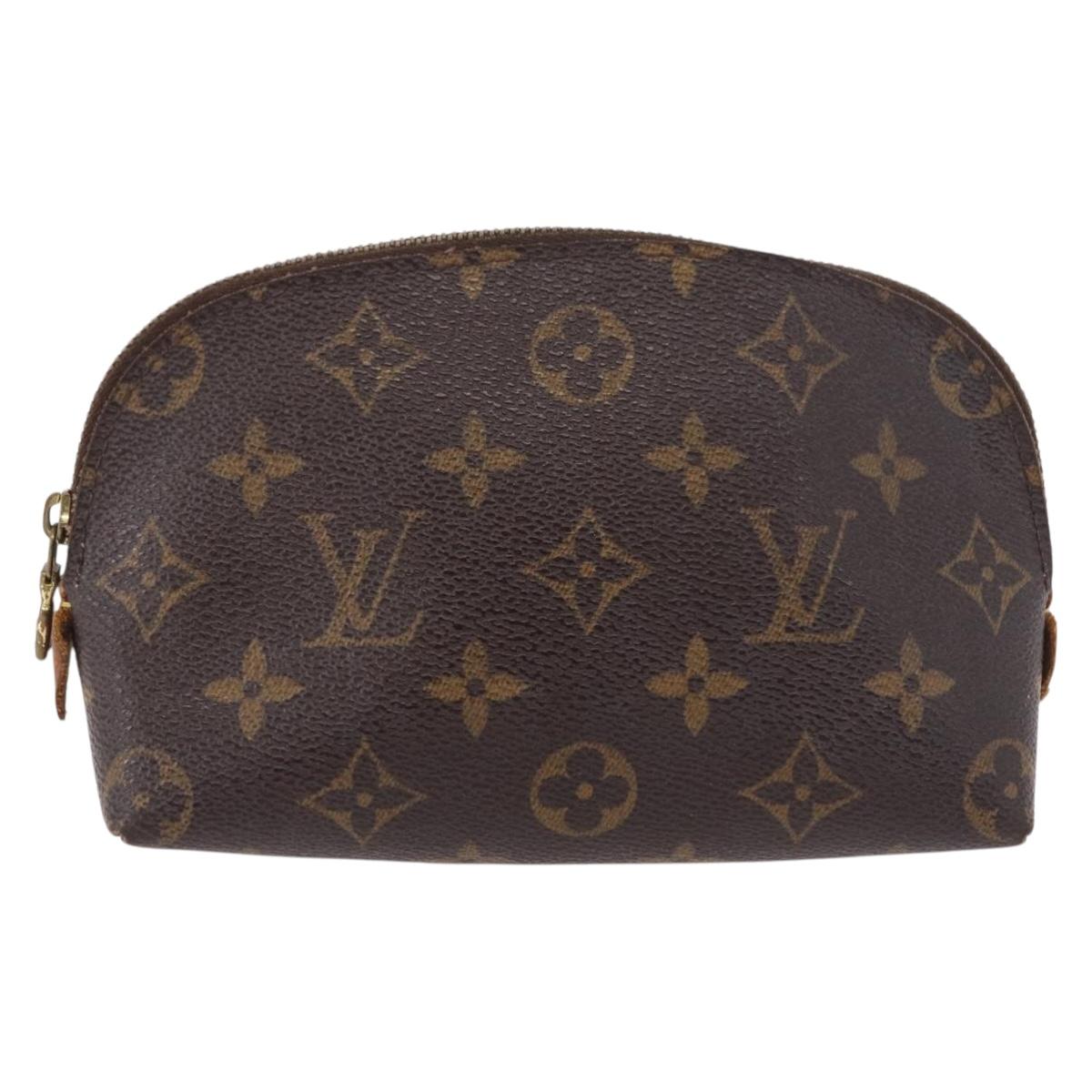 LOUIS VUITTON Monogram Pochette Cosmetic PM Cosmetic Pouch M47515 LV Auth 191559