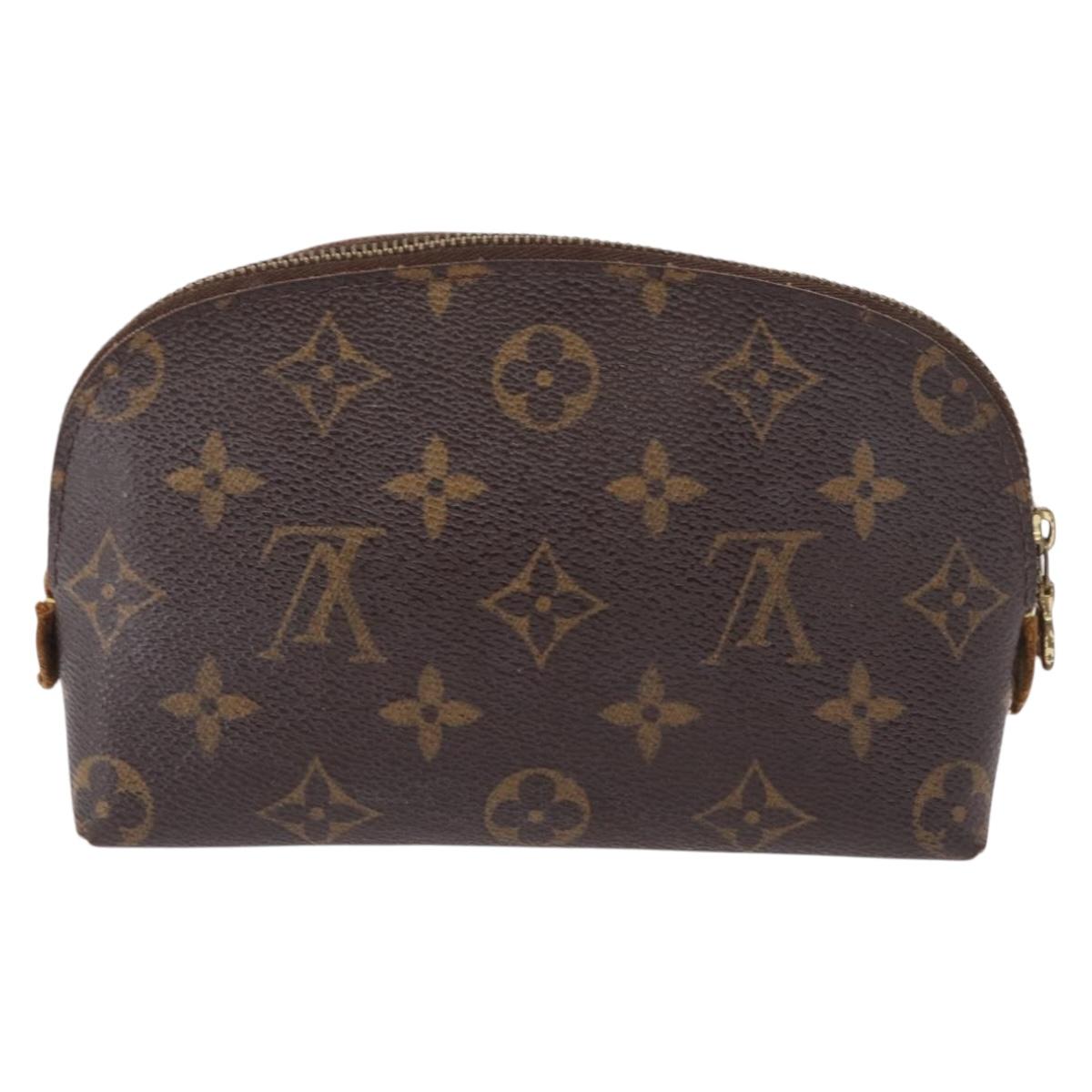 LOUIS VUITTON Monogram Pochette Cosmetic PM Cosmetic Pouch M47515 LV Auth 191559