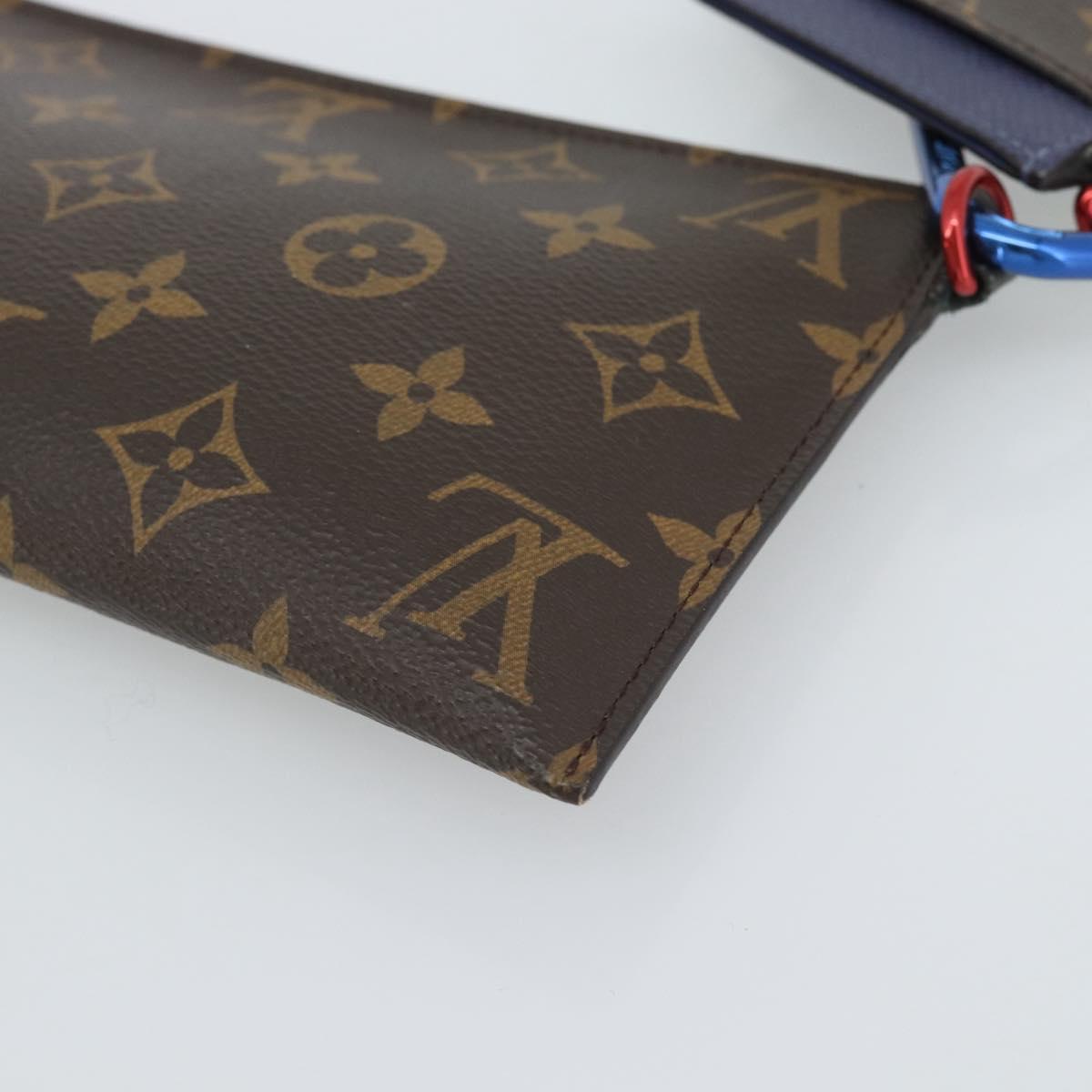 LOUIS VUITTON Monogram Ribbon Pouch M63045 LV Auth 191562