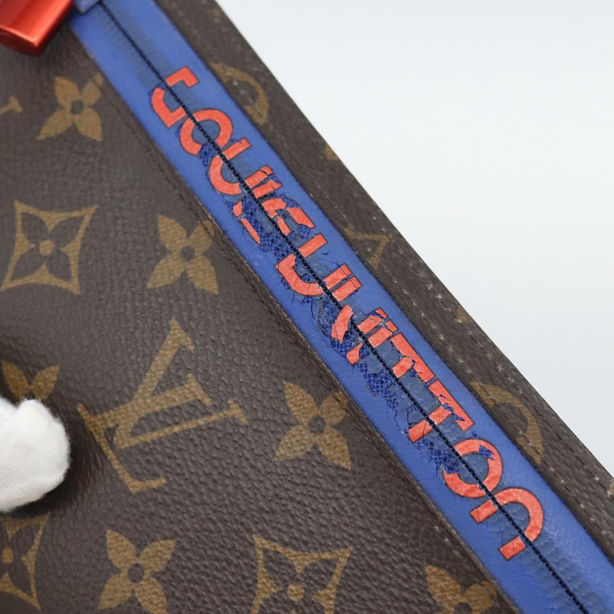 LOUIS VUITTON Monogram Ribbon Pouch M63045 LV Auth 191562