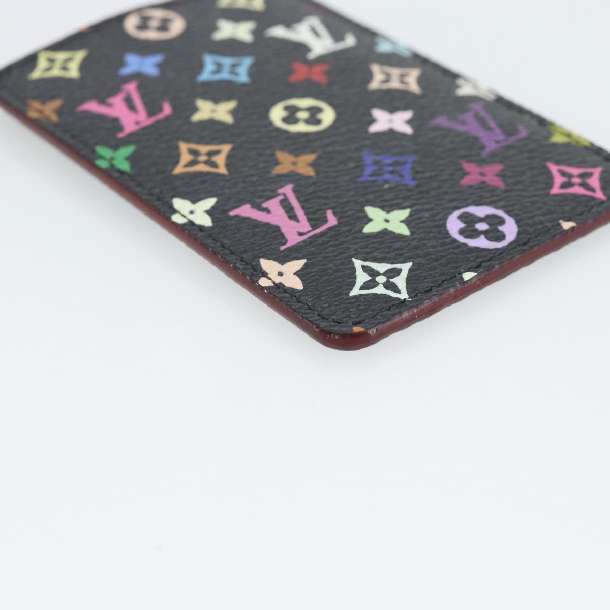 LOUIS VUITTON Monogram Multicolor Etui Miroir Mirror Black M92651 Auth 191563V