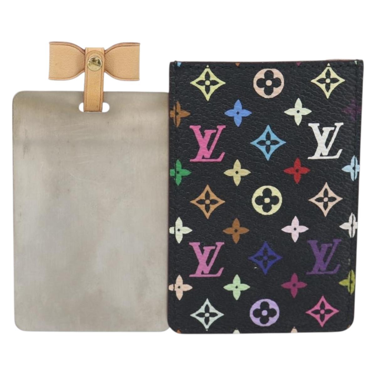 LOUIS VUITTON Monogram Multicolor Etui Miroir Mirror Black M92651 Auth 191563V