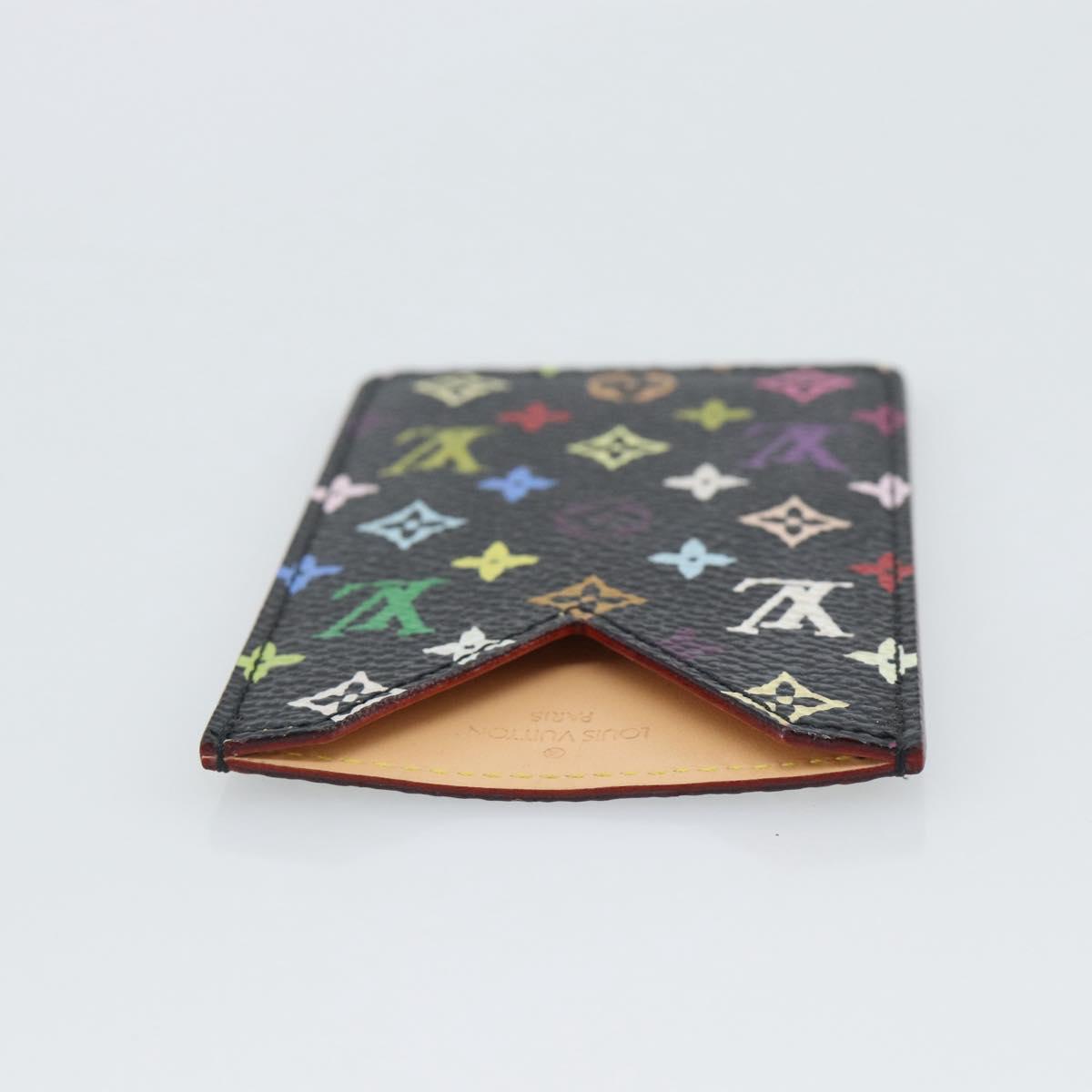LOUIS VUITTON Monogram Multicolor Etui Miroir Mirror Black M92651 Auth 191563V
