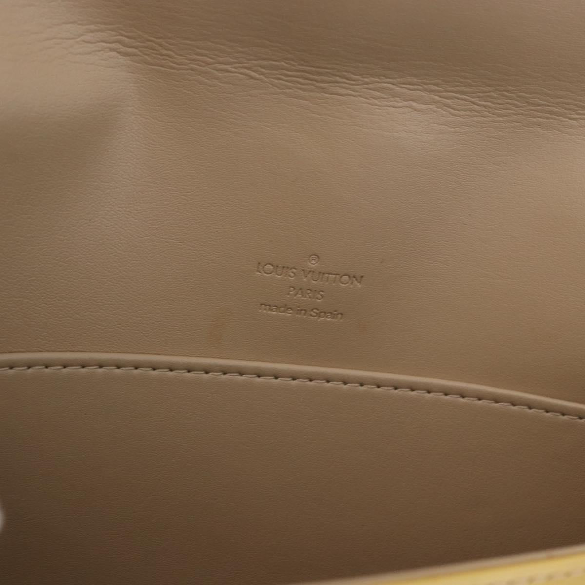 LOUIS VUITTON Monogram Vernis Thompson Street Beige M91301 LV Auth 191566