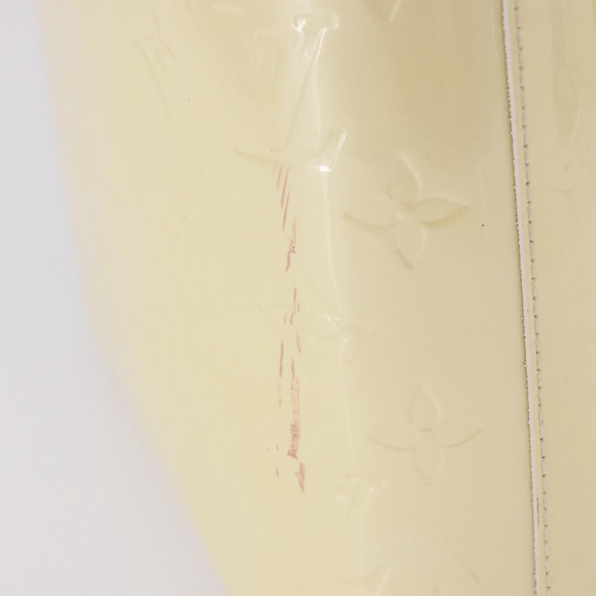 LOUIS VUITTON Monogram Vernis Stillwood Vertical Perle M91366 LV Auth 191575