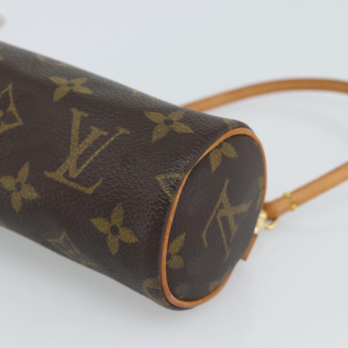 LOUIS VUITTON Monogram Papillon Pouch LV Auth 191585