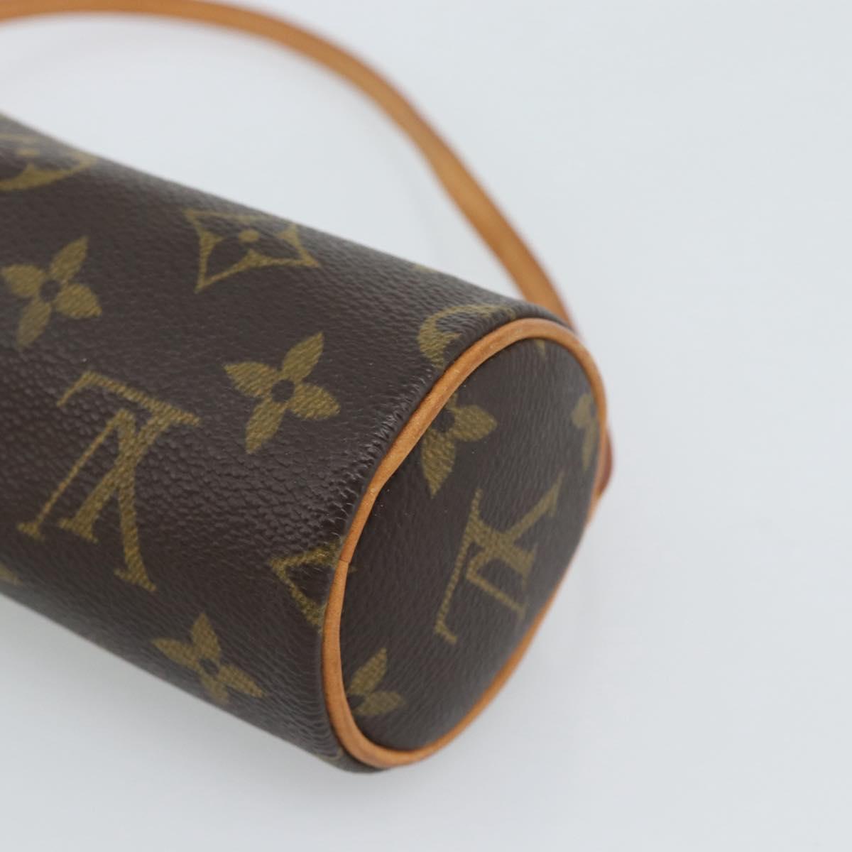 LOUIS VUITTON Monogram Papillon Pouch LV Auth 191585