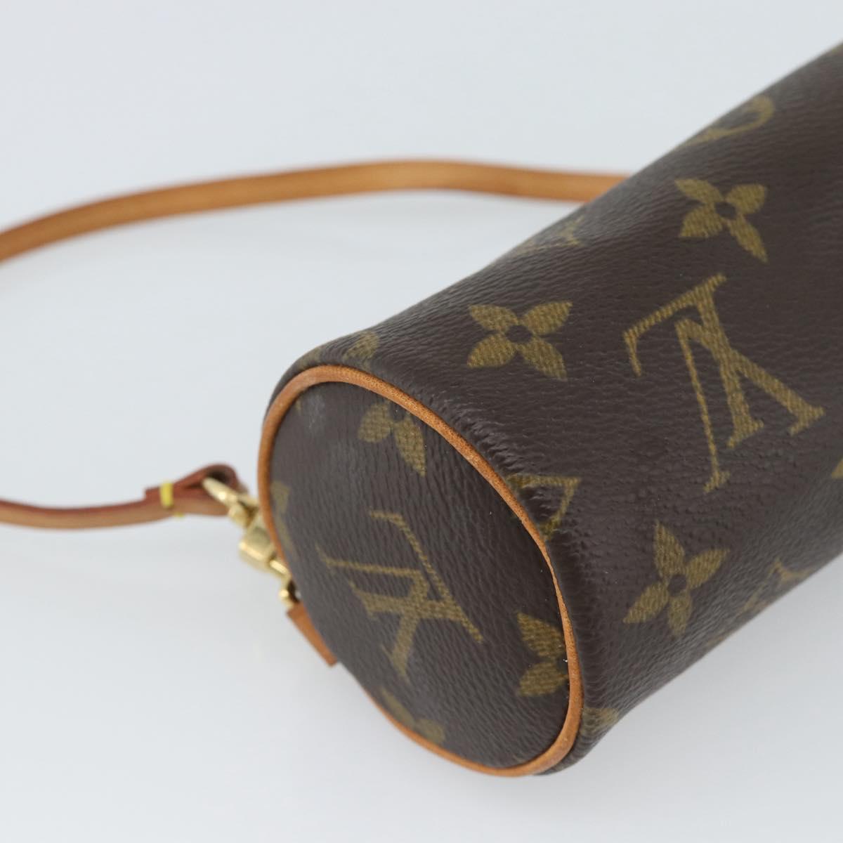 LOUIS VUITTON Monogram Papillon Pouch LV Auth 191585