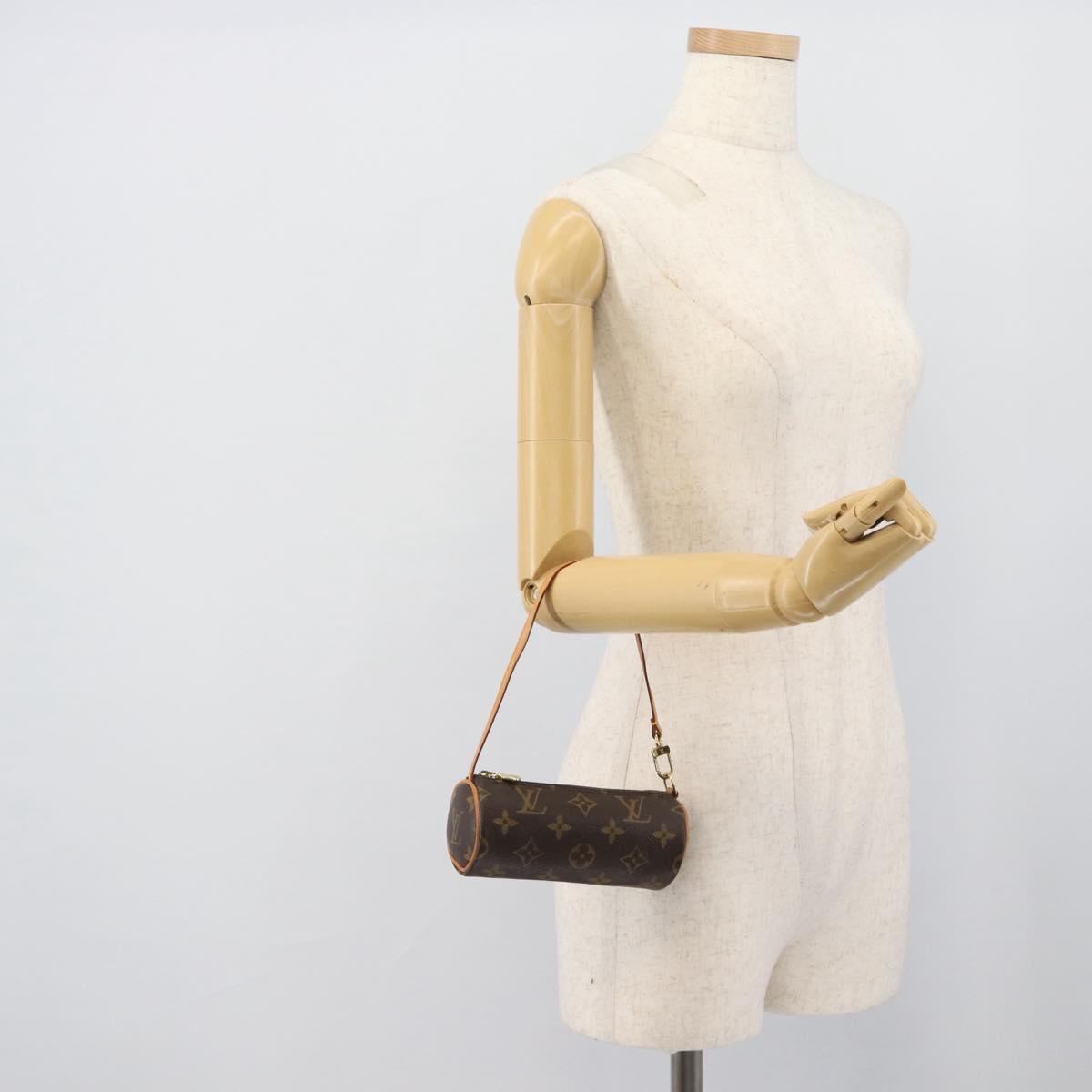 LOUIS VUITTON Monogram Papillon Pouch LV Auth 191585