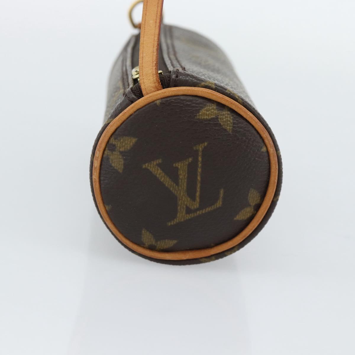LOUIS VUITTON Monogram Papillon Pouch LV Auth 191585