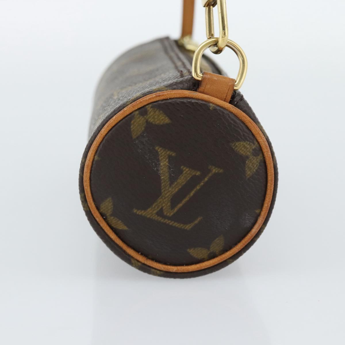LOUIS VUITTON Monogram Papillon Pouch LV Auth 191585
