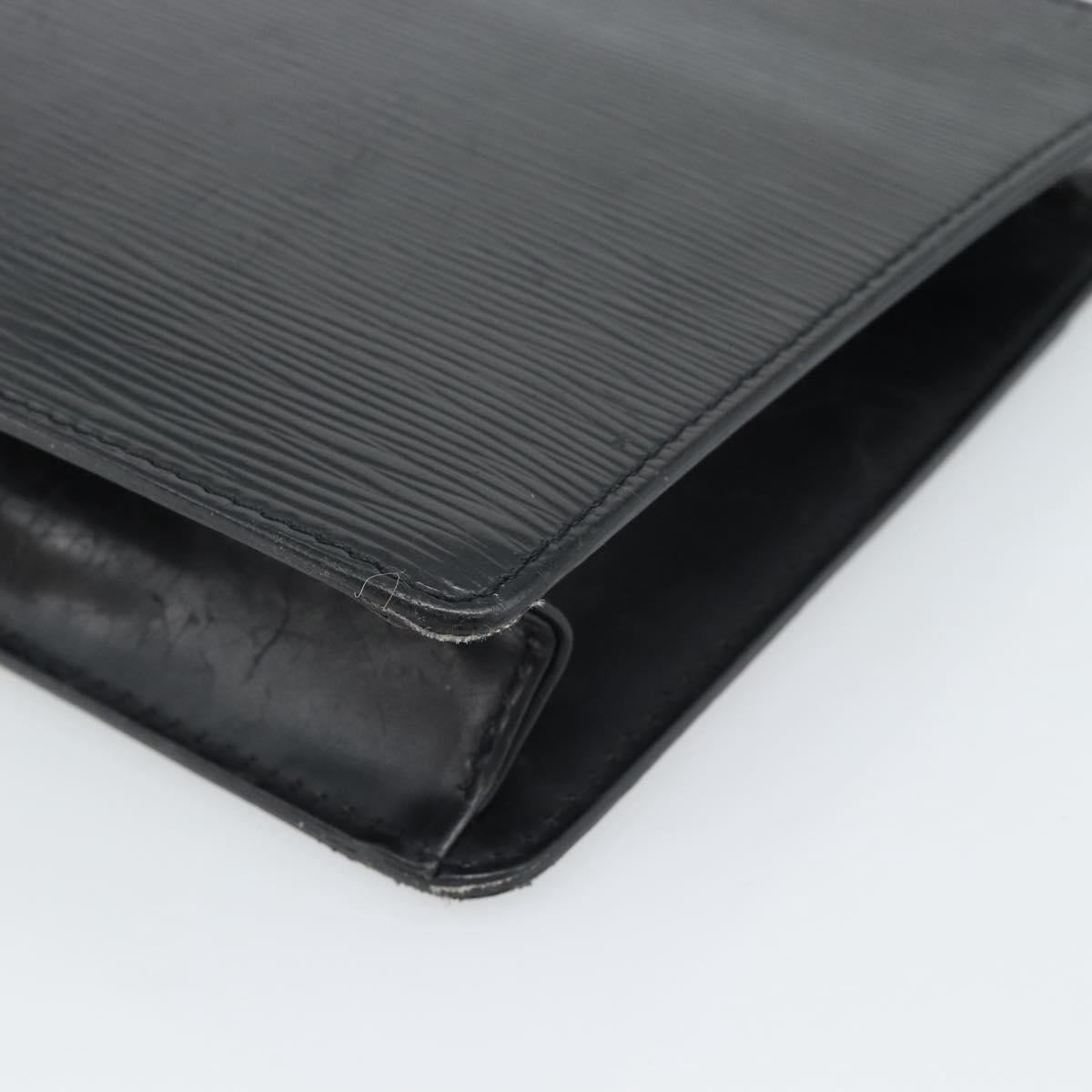 LOUIS VUITTON Epi Pochette Homme Clutch Bag Black M52522 LV Auth 191593