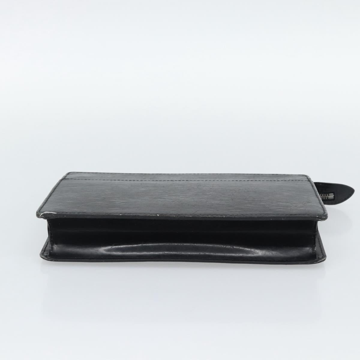 LOUIS VUITTON Epi Pochette Homme Clutch Bag Black M52522 LV Auth 191593