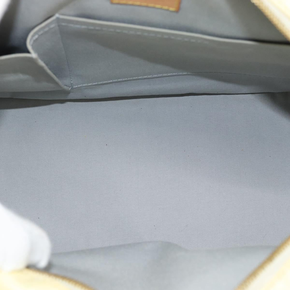 LOUIS VUITTON Monogram Vernis Summit Drive Hand Bag Perle M93514 LV Auth 191594A
