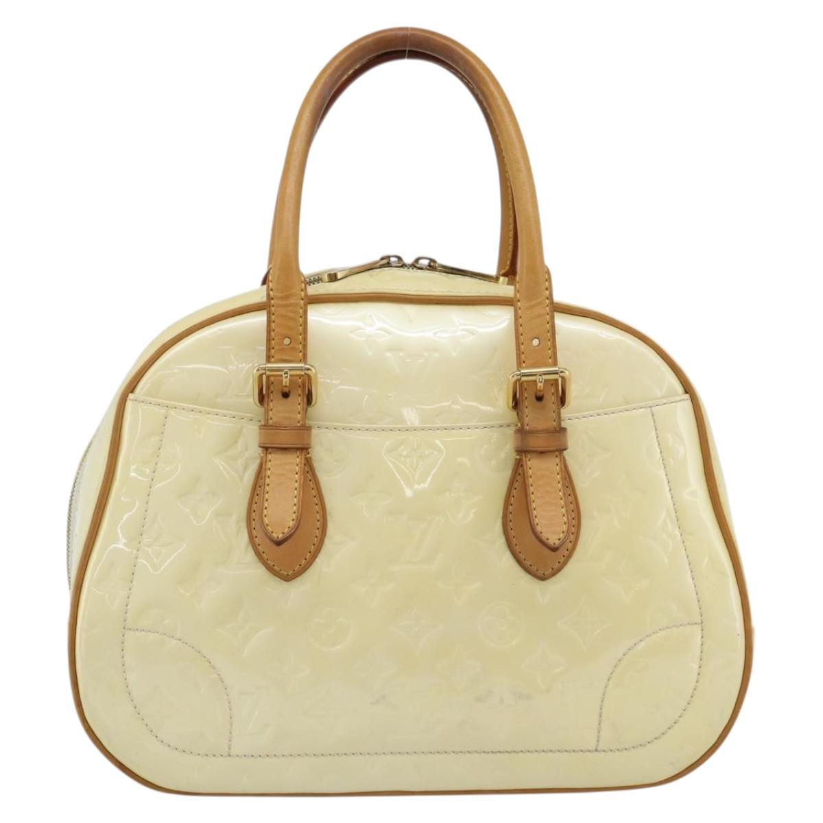 LOUIS VUITTON Monogram Vernis Summit Drive Hand Bag Perle M93514 LV Auth 191594A