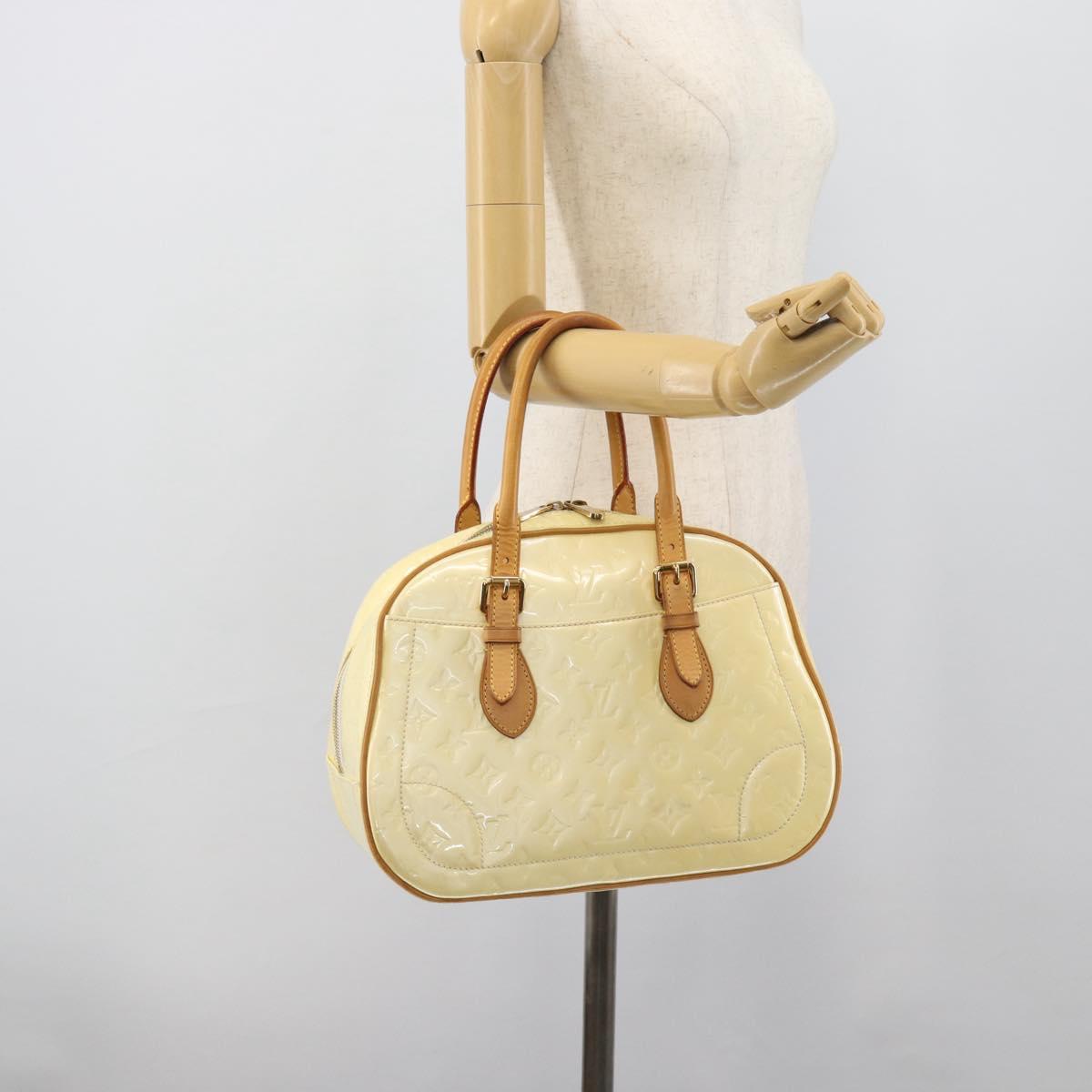 LOUIS VUITTON Monogram Vernis Summit Drive Hand Bag Perle M93514 LV Auth 191594A