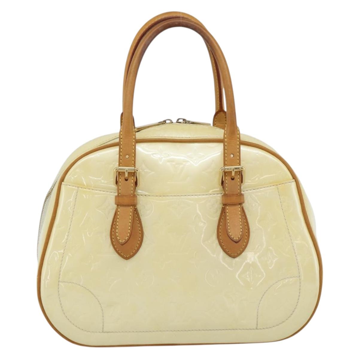 LOUIS VUITTON Monogram Vernis Summit Drive Hand Bag Perle M93514 LV Auth 191594A