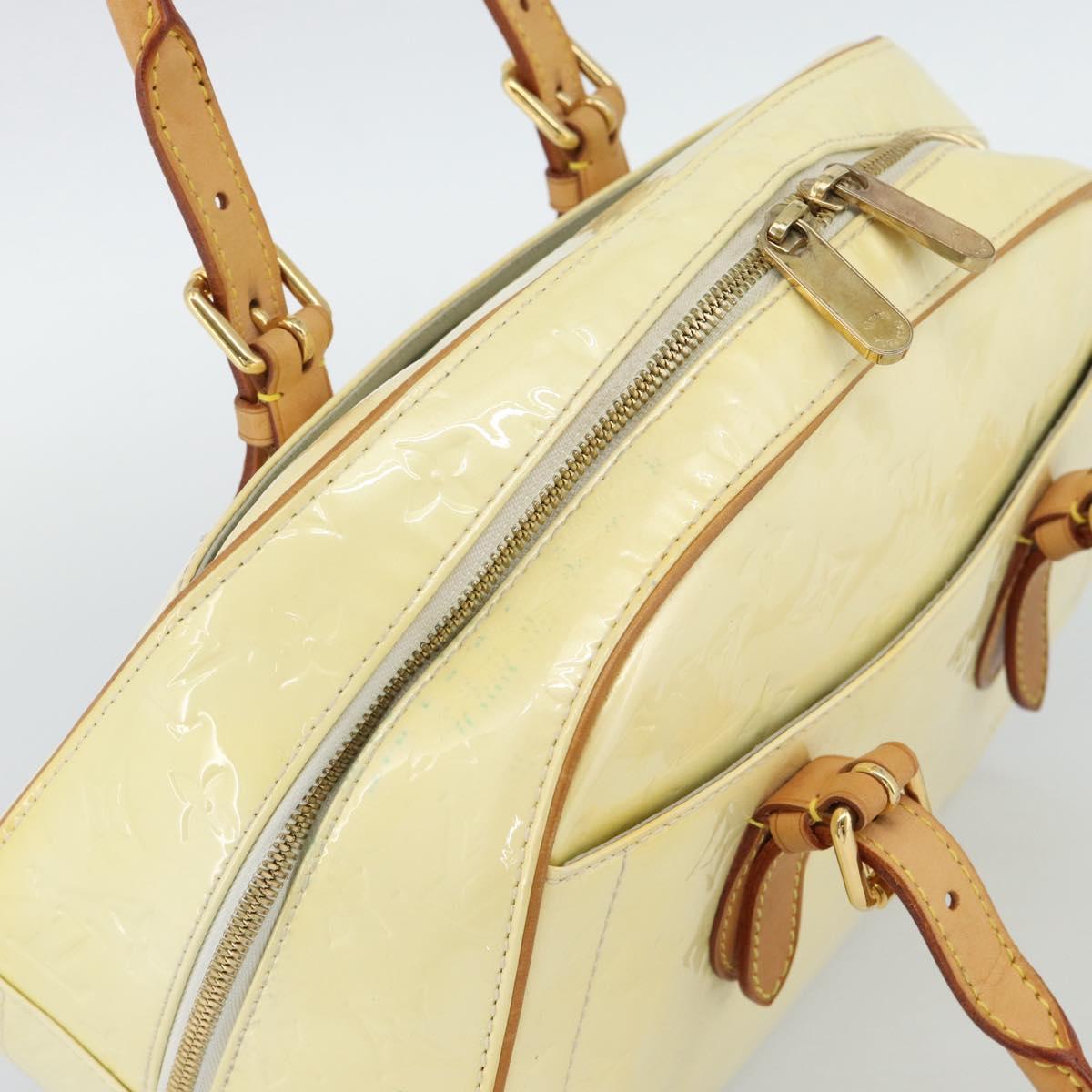 LOUIS VUITTON Monogram Vernis Summit Drive Hand Bag Perle M93514 LV Auth 191594A