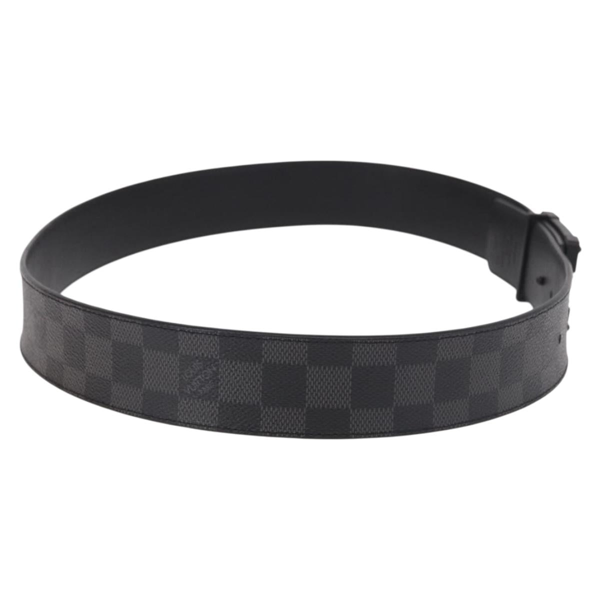 LOUIS VUITTON Damier Grafitte Stateinture NeoTrunk Belt M0184 LV Auth 191603M