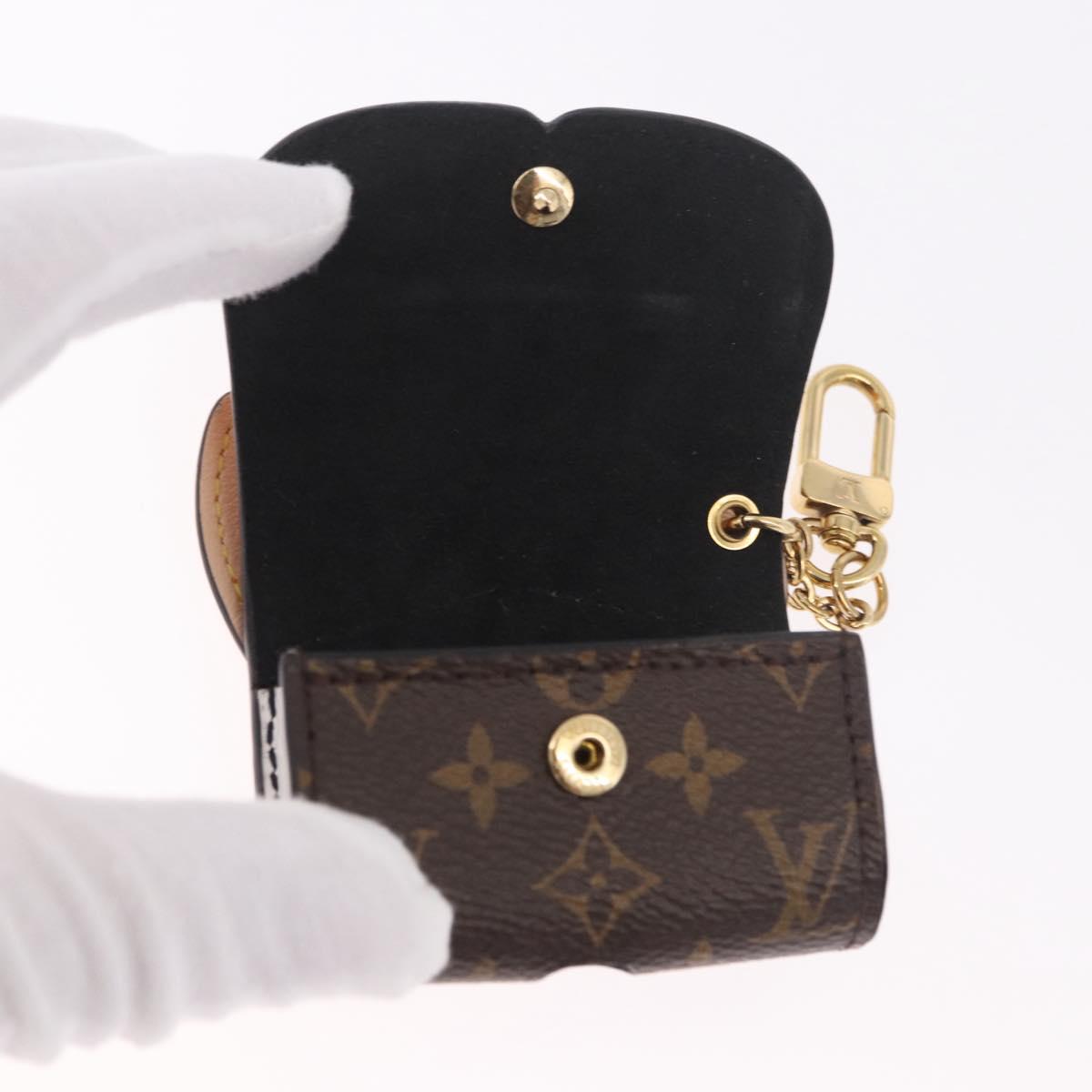 LOUIS VUITTON Monogram Etui Earphone Cat Airpods Pro Case GI0862 Auth 191604